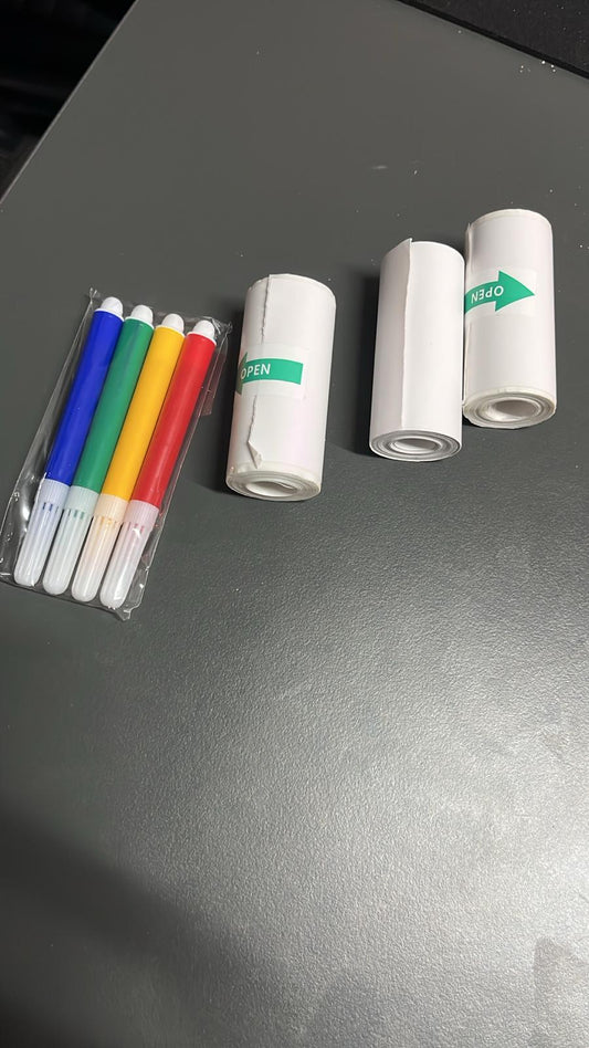 Mini Taşınabilir Yazıcı Kağıdı 5'Lİ Kendinden Yapışkanlı